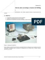 Motor Stirling: transformación de calor en trabajo