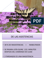 Criterios para El Curso Metinc