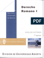 Derecho Romano 1 1 Semestre PDF