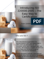 Introducing ISO 22000 - The Easy Way To Certification