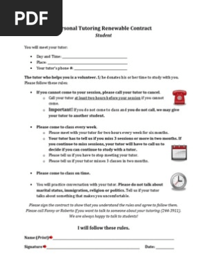 student contract