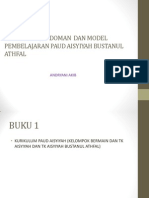 Kurikulum, Pedoman Dan Model Pembelajaran Paud Aisyiyah