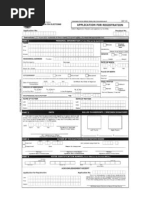 COMELEC Registration Form for New Voters