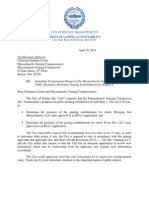 City of Boston Letter To Massachusetts Gaming Commission (4.30.2014)