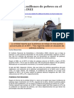 Artículo 8.3 Millones de Pobres en Peru