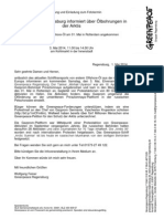 Ankündigung Und Einladung Vom 01.05.2014 Greenpeace Regensburg Informiert Über Ölbohrungen in Der Arktis