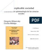 Klimovsky, G. e Hidalgo, C. - La Inexplicable Sociedad