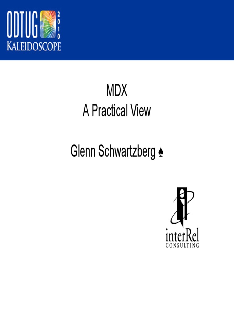 MDX Fundamentals and Practical Examples | PDF | Data Management | Databases