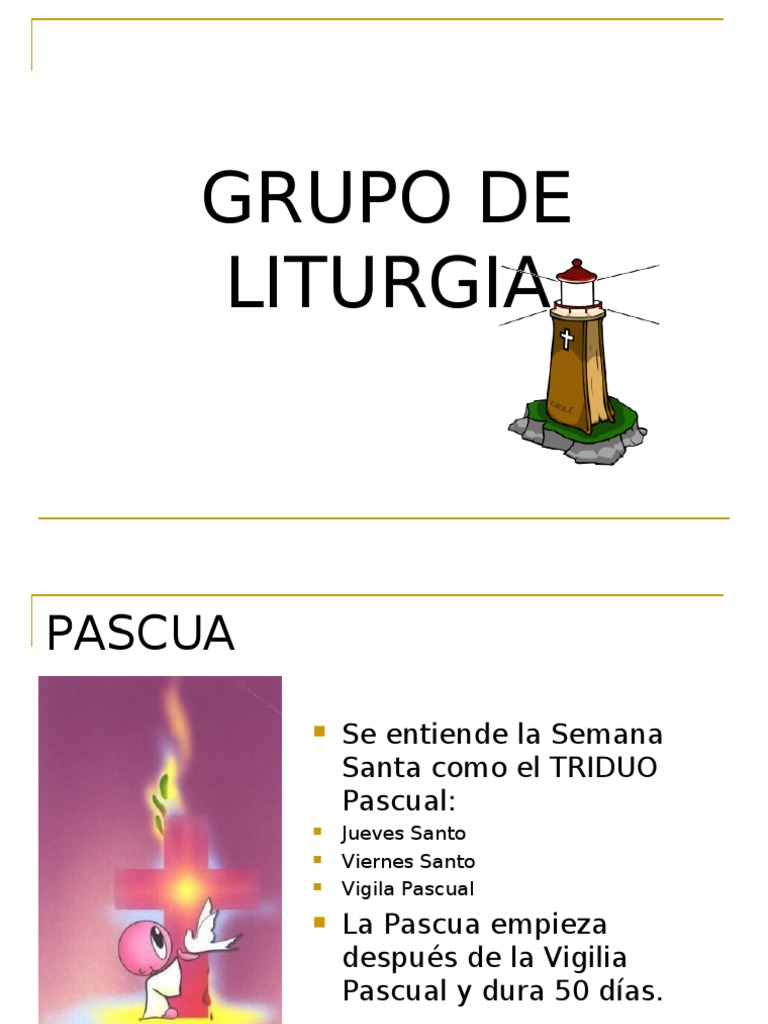 Grupo de Liturgia Pascua | PDF | Pascua de Resurrección | Misa (liturgia)
