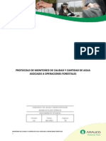 ARAUCO, 2010. Protocolo de Monitoreo de Calidad y Cantidad de Agua