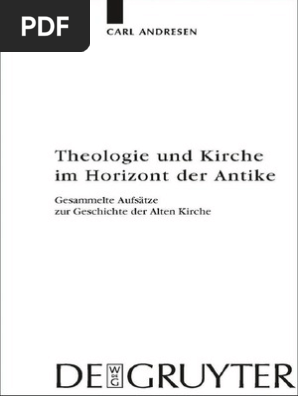 karl andersen theologie und kirche im horizont der antike pdf