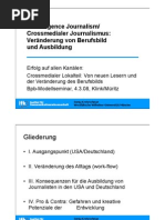 Download Crossmedialer Journalismus - Vernderung von Berufsbild und Ausbildung by mediaocean SN2214814 doc pdf