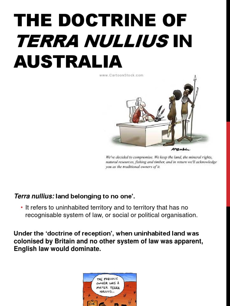 Terra Nullius Definition Australia