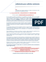 Procedimiento para Requerir Asistencia de Viaje