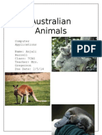 Hurrell Anjali Australian Animals Text