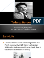 Tadesuz Borowski-Presentation