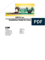 ANSYS, Inc. Installation Guide For Linux