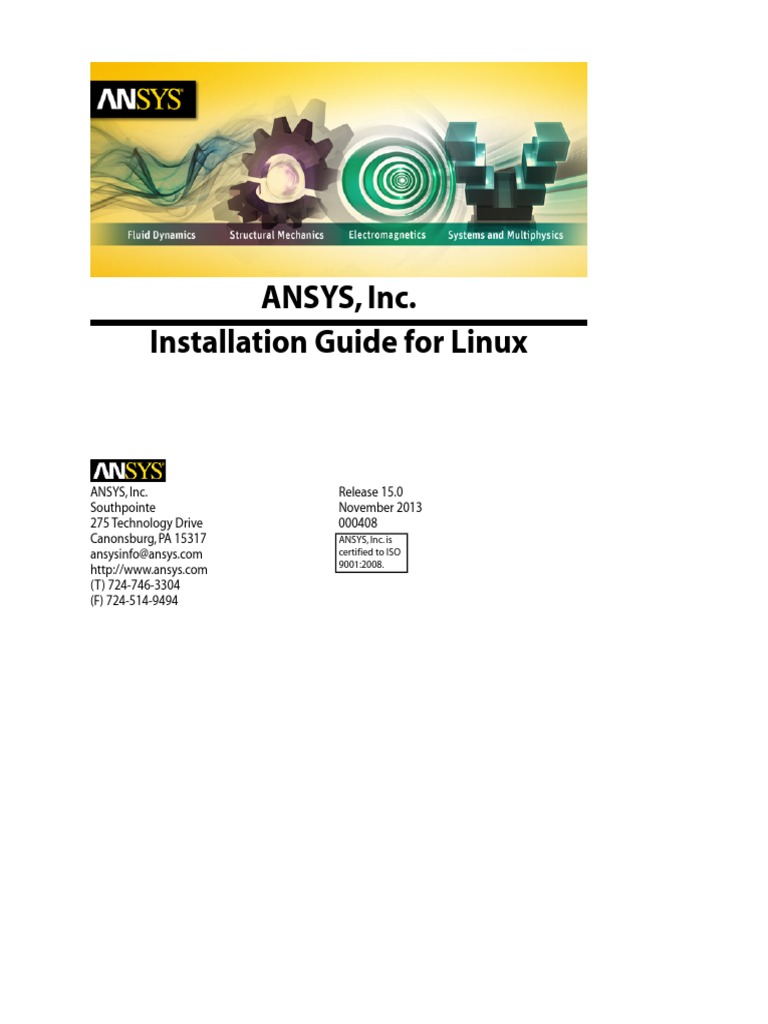 ANSYS, Inc. Installation Guide for Linux