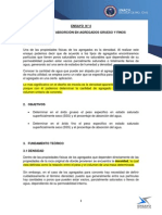 Informe 4 Densidad y Absorcion en Agregado Grueso, Fino