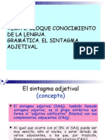 Tema 2 Gramática - Sintagma Adjetival