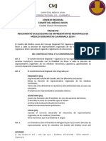 Reglamento de Elecciones de Representantes Regionales de Médicos Serumistas Cajamarca 2014-i