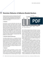 Overview: Behavior of Adhesive Bonded Anchors: Ronald A. Cook Rolf Eligehausen Jörg J. Appl