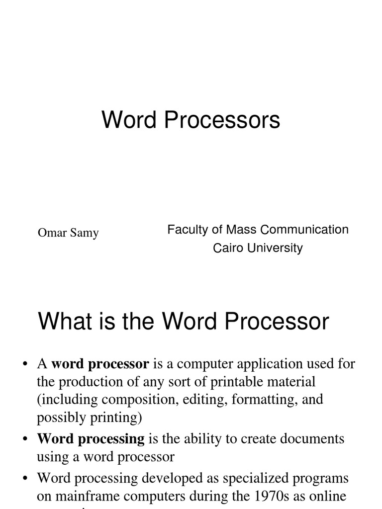 Overview of Word Processing Functions | PDF | Microsoft Word | Typefaces