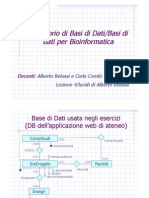 Laboratorio Di Basi Di Dati/Basi Di Dati Per Bioinformatica: Docenti