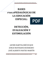 Bases Psicopedagógicas de La Educación Especial