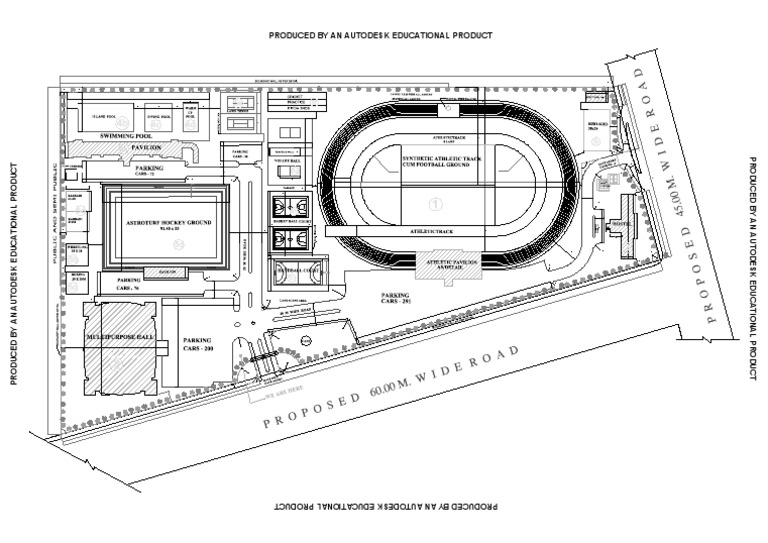 Site Plan Sports Complex