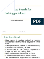 State Space Search For Solving Problems: Lecture Module 4