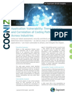 Application Vulnerability: Trend Analysis and Correlation of Coding Patterns Across Industries