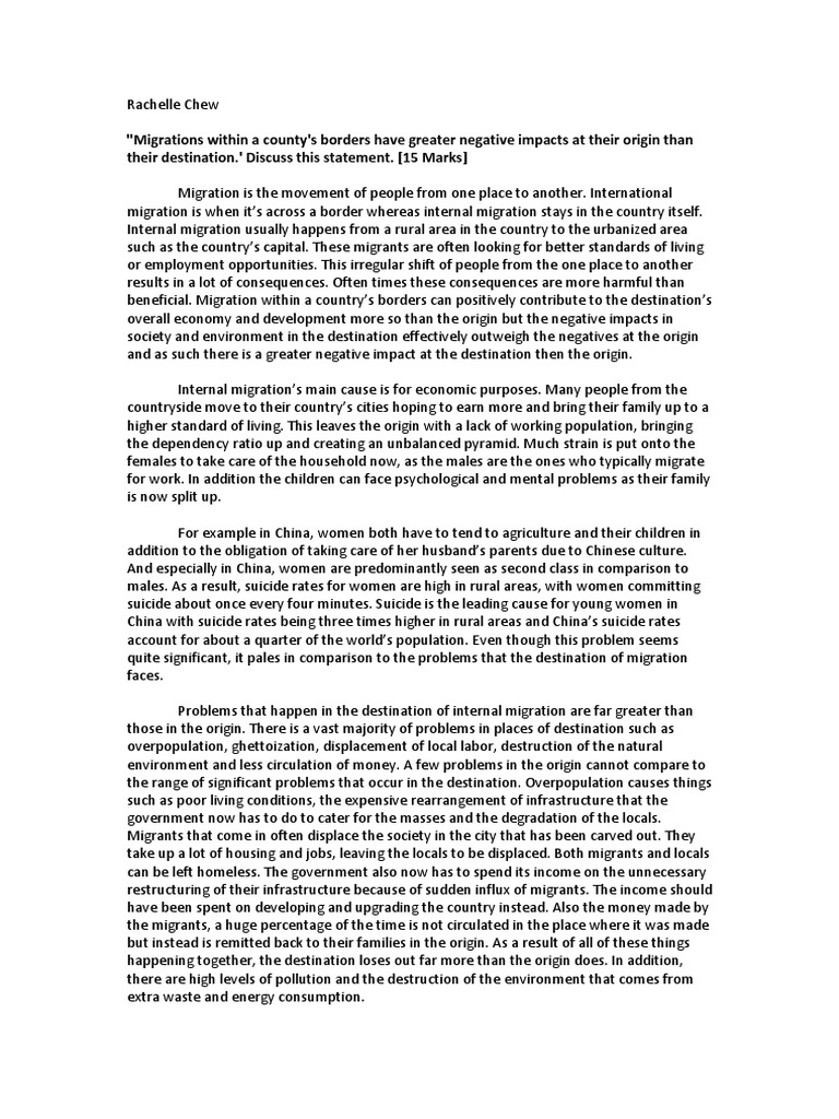 essays on migration