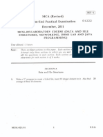 MCA (Revised) Term-End Practical Examination December, 2011: No. of Printed Pages