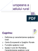 Carta Europeana A Spatiului Rural