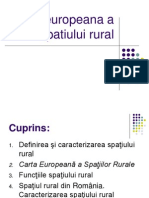 Carta Europeana a Spatiului Rural