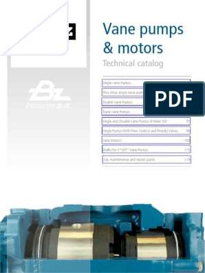 Vane Pumps From TDZ (Bezares SA) Catalogo de Bombas Hidráulicas de Paleta de TDZ (Bezares SA) | PDF | Industria del vehículo | de vehículos eléctricos