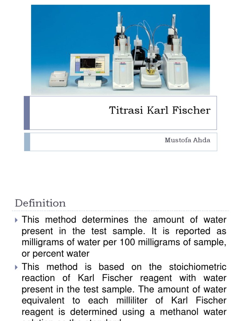 Titrasi Karl Fischer Chemistry Titration