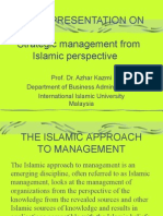 Slide Presentation On Strategic Management From Islamic Perspective