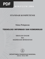 Download Standar Kompetensi Mata Pelajaran TIK SD KBK by FX Eko Budi Kristanto SN221539956 doc pdf