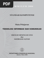 Download Standar Kompetensi Mata Pelajaran TIK SMA KBK by FX Eko Budi Kristanto SN221540144 doc pdf