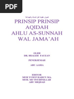 Prinsip-prinsip Aqidah Ahlu Sunnah Wal Jamaah