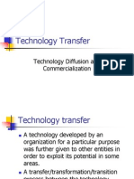 Technology Transfer: Technology Diffusion and Commercialization