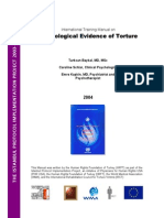 International Training Manual On Psychological Evidence of Torture