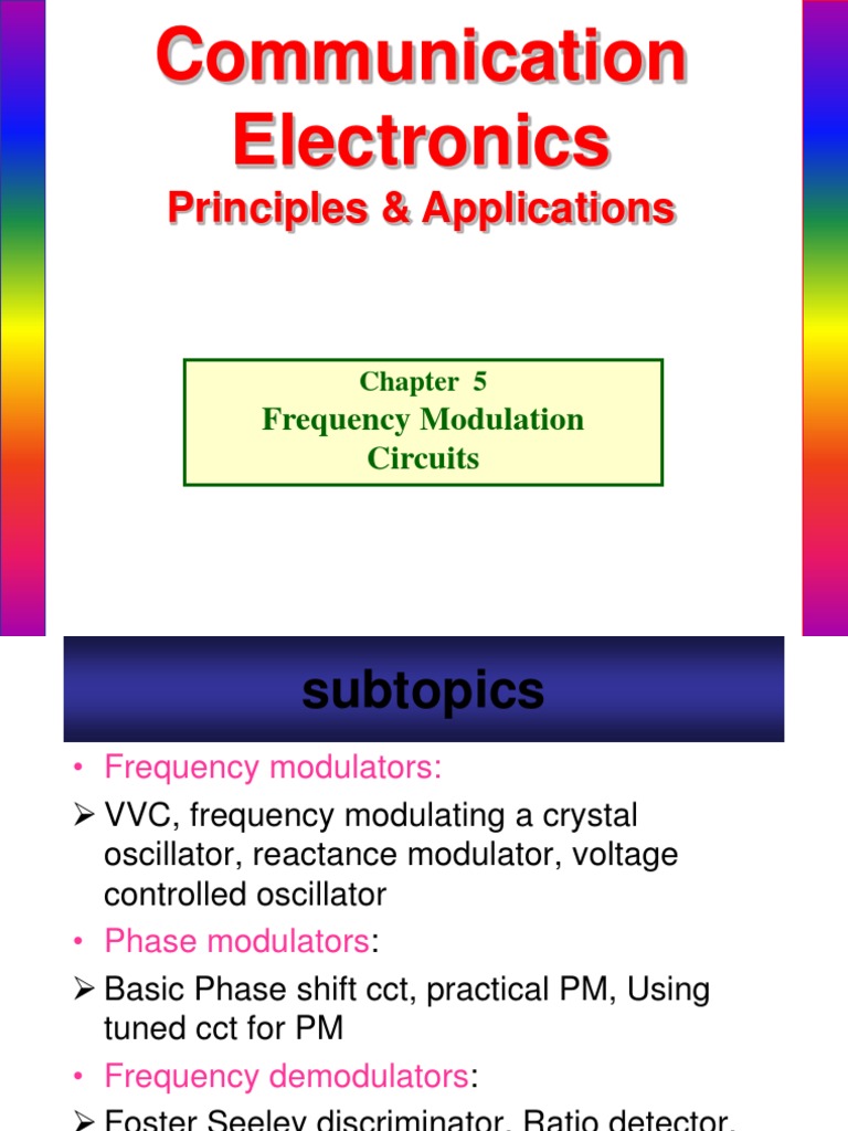 Chapter5 FM Circuits PDF Detector (Radio) Frequency Modulation