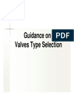 4 Guidance On Valve Type Selection