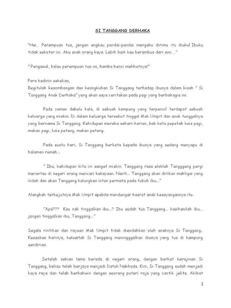 Teks Pertandingan Bercerita Tahap 2 Pdf