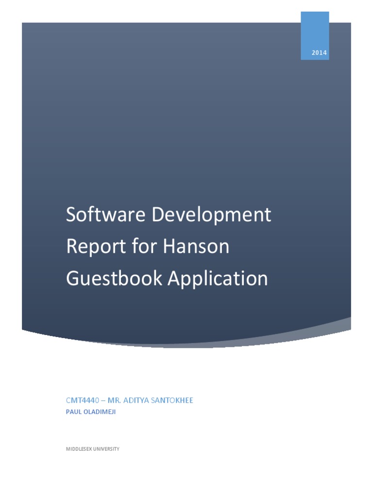 Software Development Report | PDF | Model–View–Controller | Scrum ...