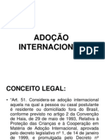 Adoção Internacional Trabalho Sábado