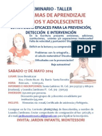 Seminario-Taller Problemas de Aprendizaje en Niños y Adolescentes